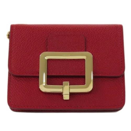 Pre-owned Leather wallets Bally Pre-owned , Red , Dames