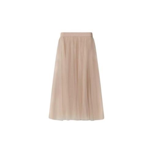 Midi tule rok met elastische taille Fabiana Filippi , Pink , Dames