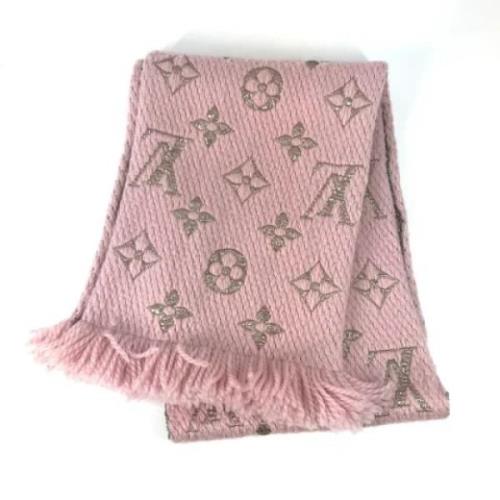 Pre-owned Wool scarves Louis Vuitton Vintage , Pink , Dames