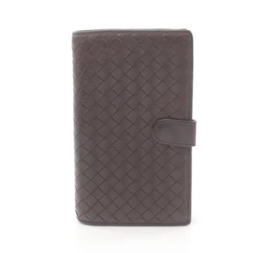 Pre-owned Leather wallets Bottega Veneta Vintage , Brown , Dames