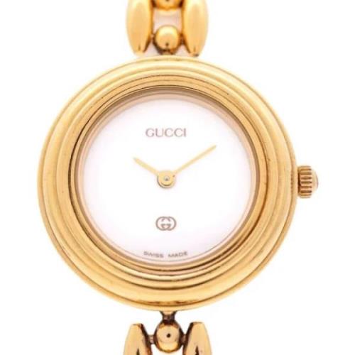 Pre-owned Stainless Steel watches Gucci Vintage , White , Dames