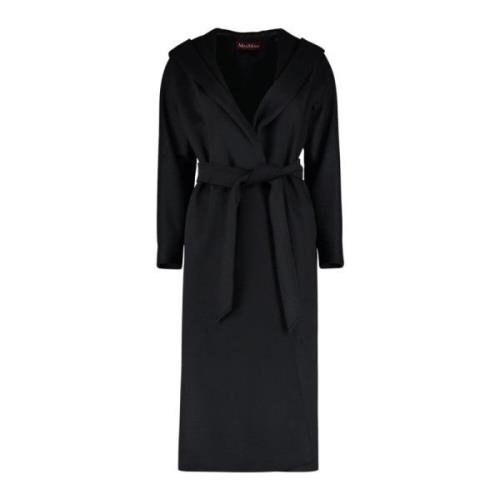 Bdanton Wrap Coat Max Mara Studio , Black , Dames