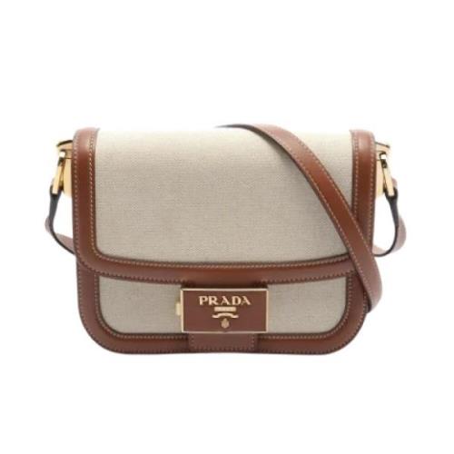 Pre-owned Leather prada-bags Prada Vintage , Beige , Dames