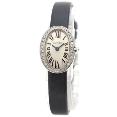 Pre-owned White Gold watches Cartier Vintage , Gray , Dames