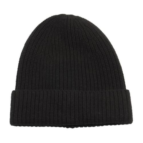 Zwarte Beanie Hoed Perla Daniele Fiesoli , Black , Heren