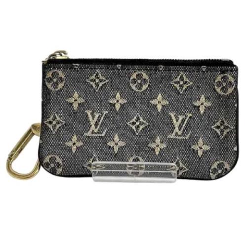 Pre-owned Canvas wallets Louis Vuitton Vintage , Black , Dames