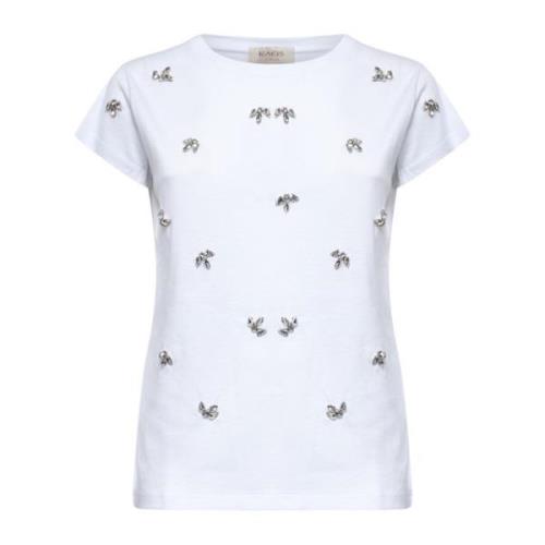 Witte T-shirts en Polos Kaos , White , Dames