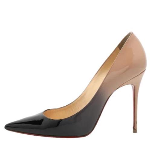 Pre-owned Leather heels Christian Louboutin Pre-owned , Black , Dames