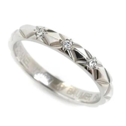 Pre-owned Platinum rings Chanel Vintage , Gray , Dames