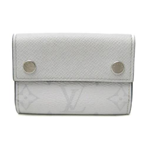 Pre-owned Leather wallets Louis Vuitton Vintage , White , Heren