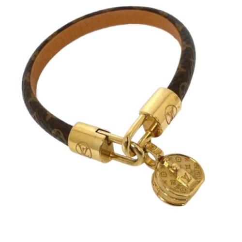 Pre-owned Fabric bracelets Louis Vuitton Vintage , Brown , Dames