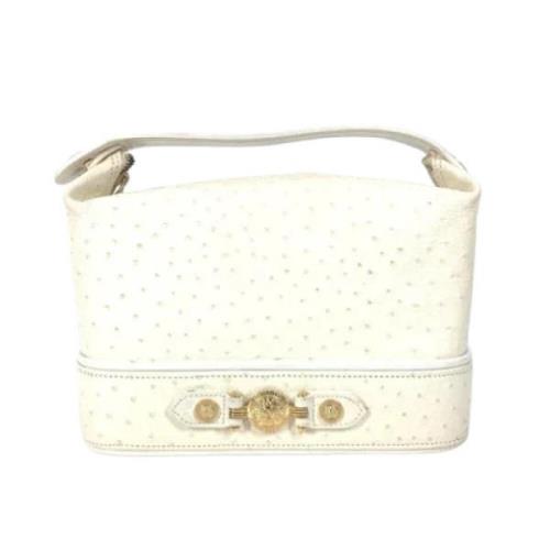 Pre-owned Leather handbags Versace Pre-owned , White , Dames