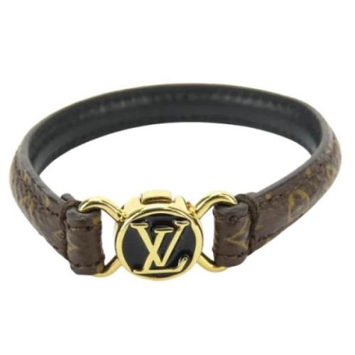 Pre-owned Fabric bracelets Louis Vuitton Vintage , Brown , Dames