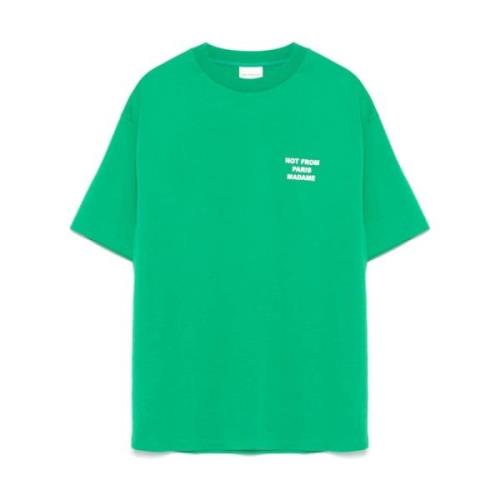 Groene T-shirts en Polo's Drole de Monsieur , Green , Heren