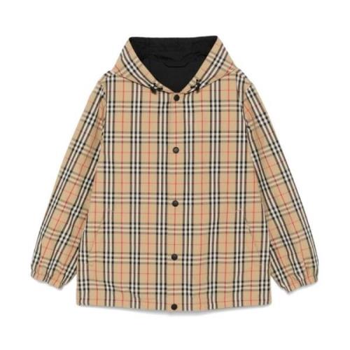 Beige Licht jack met Vintage Check Burberry , Beige , Heren