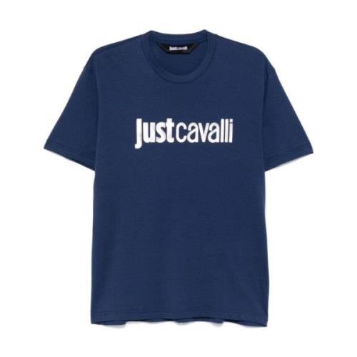 Blauwe T-shirts en Polos ***cv Just Cavalli , Blue , Heren