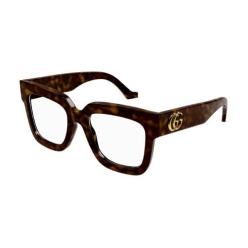 Stijlvolle zwarte zonnebril Gucci , Brown , Unisex