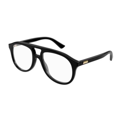 Stijlvolle Zwarte Zonnebril Gucci , Black , Unisex