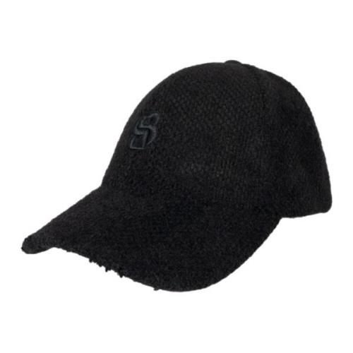 Zachte Jersey Cap met Monogram Ari-J Hugo Boss , Black , Dames