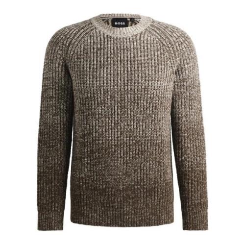 Regular Fit Multicolor Trui Degrade Hugo Boss , Gray , Heren