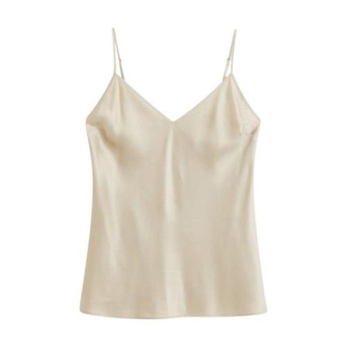 Zijden Satijnen Clea Camisole Joseph , Beige , Dames