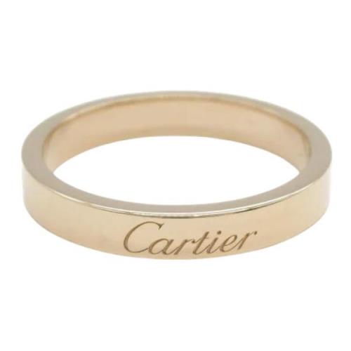 Pre-owned Metal rings Cartier Vintage , Yellow , Dames