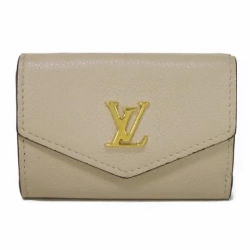 Pre-owned Leather wallets Louis Vuitton Vintage , Gray , Dames