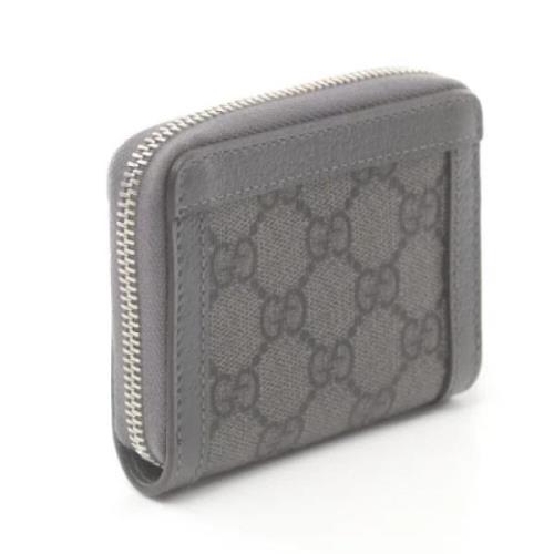 Pre-owned Plastic wallets Gucci Vintage , Gray , Heren