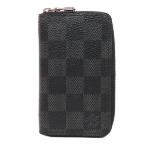 Pre-owned Canvas wallets Louis Vuitton Vintage , Black , Dames