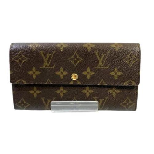 Pre-owned Canvas wallets Louis Vuitton Vintage , Brown , Dames