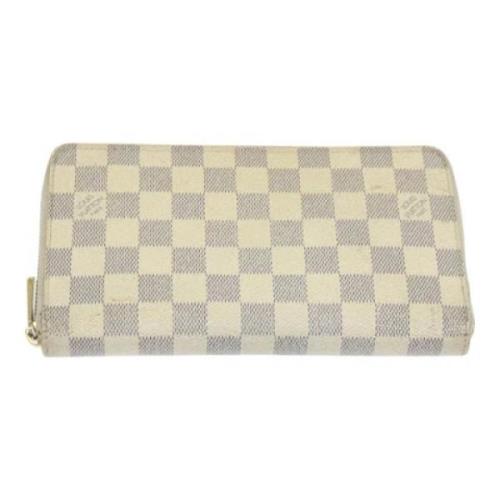 Pre-owned Canvas wallets Louis Vuitton Vintage , White , Dames