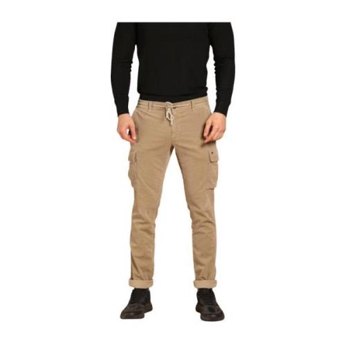 Fluwelen cargobroek extra slim fit Mason's , Beige , Heren