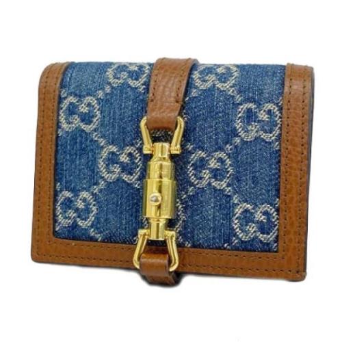 Pre-owned Denim wallets Gucci Vintage , Blue , Dames