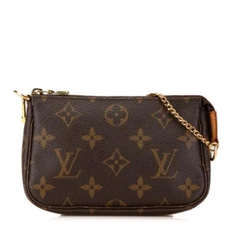 Pre-owned Canvas clutches Louis Vuitton Vintage , Brown , Dames