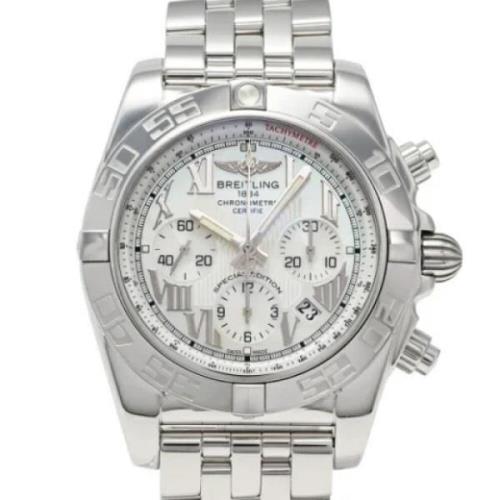 Pre-owned Stainless Steel watches Breitling Pre-owned , White , Heren