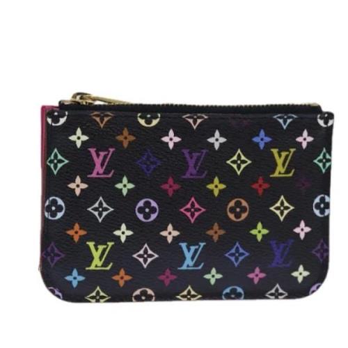 Pre-owned Canvas wallets Louis Vuitton Vintage , Black , Dames