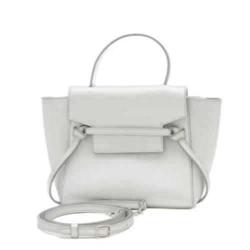 Pre-owned Leather handbags Celine Vintage , White , Dames