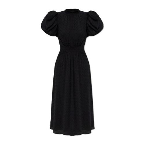 Jurk met pofmouwen Rotate Birger Christensen , Black , Dames