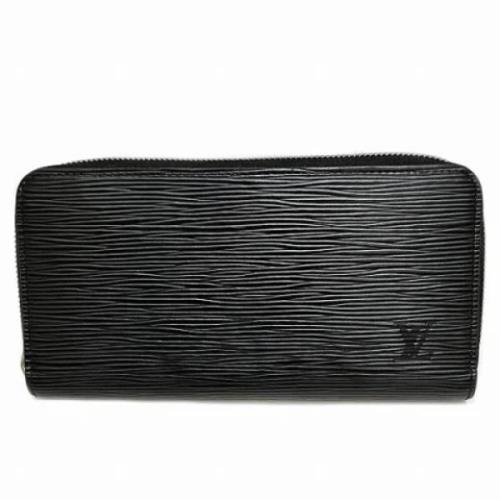 Pre-owned Leather wallets Louis Vuitton Vintage , Black , Dames