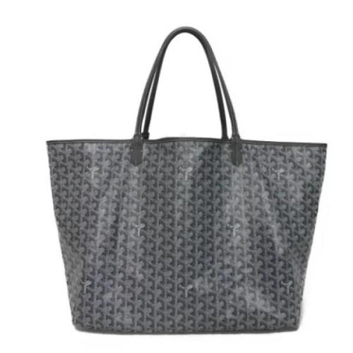 Pre-owned Leather shoulder-bags Goyard Vintage , Gray , Dames