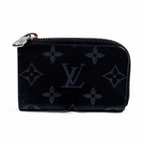 Pre-owned Fabric wallets Louis Vuitton Vintage , Black , Heren