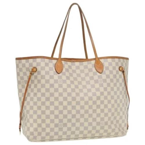 Pre-owned Canvas shoulder-bags Louis Vuitton Vintage , White , Dames