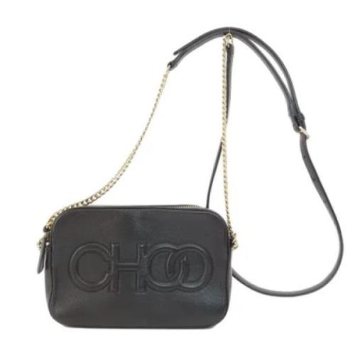 Pre-owned Leather crossbody-bags Jimmy Choo Pre-owned , Black , Dames