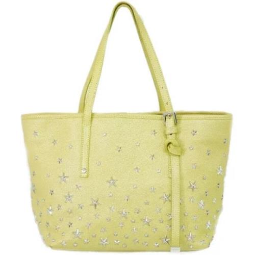 Pre-owned Leather shoulder-bags Jimmy Choo Pre-owned , Yellow , Dames