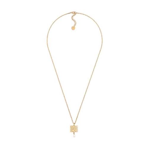 Gouden en witte ketting Dior , Yellow , Dames