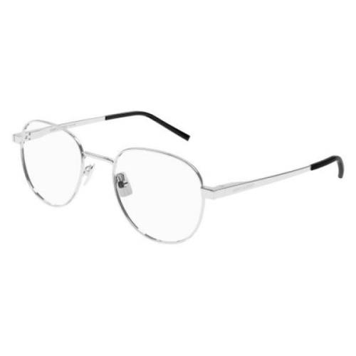 Klassieke Zwarte Leren Schoudertas Saint Laurent , Gray , Unisex