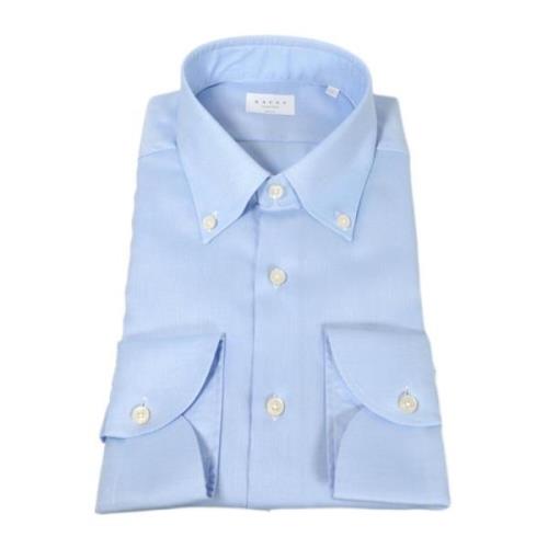 Button Down Oxford Reis Shirt Xacus , Blue , Heren