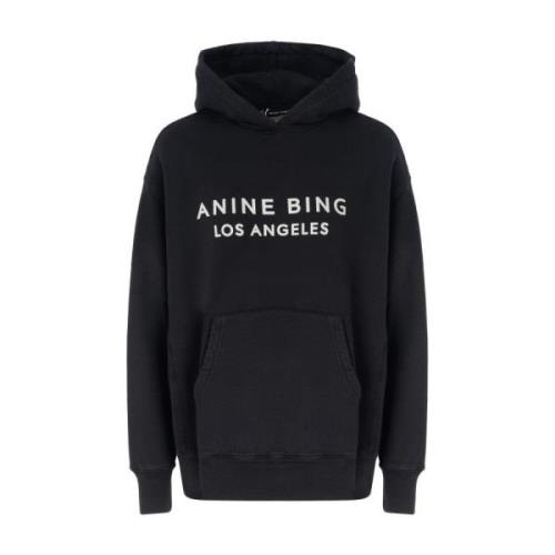 Zwarte Alto Hoodie Anine Bing , Black , Dames