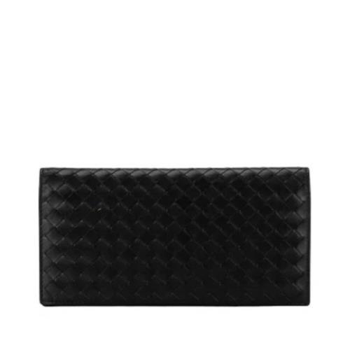 Pre-owned Leather wallets Bottega Veneta Vintage , Black , Dames