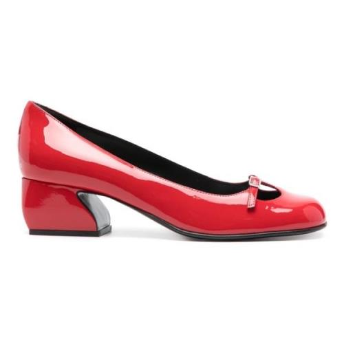 Lakleren Pumps Sergio Rossi , Red , Dames